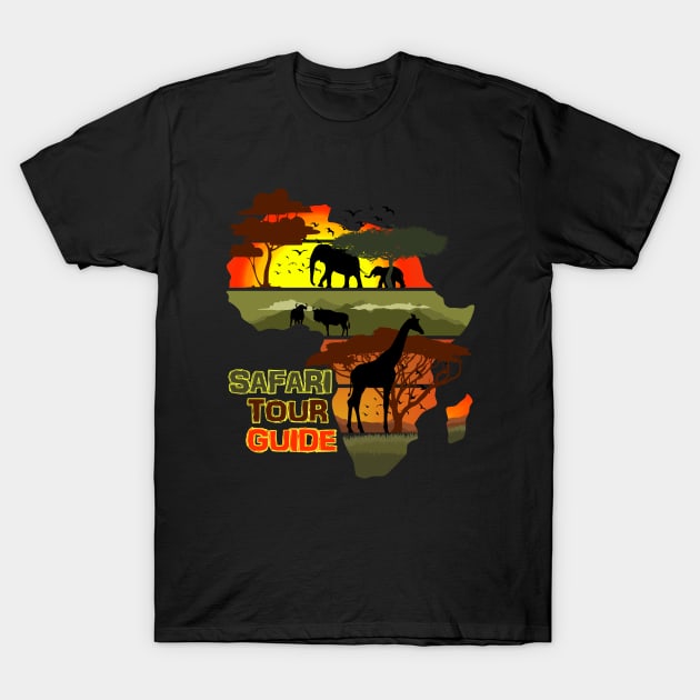 Safari Tour Guide T-Shirt by Nerd_art